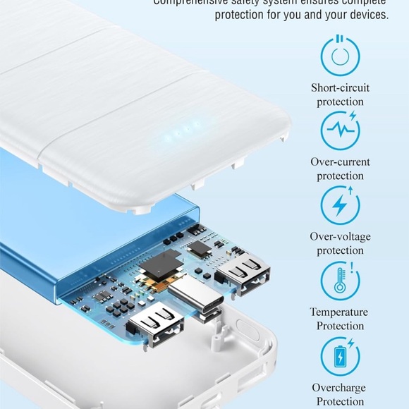 Portable-Charger-Power-Bank - 15000mAh Dual USB Power Bank Output - Picture 8 of 8